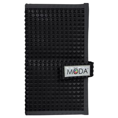 MODA Black Makeup Brush Flip Case Travel-Friendly Folding Storage Organizer for Makeup Brushes & Tools, Durable & Easy to Clean