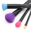 MODA Next Gen Neon Complexion 4pc Makeup Brush Kit  Face Brush Set for Foundation, Blush & Contour  Vegan & Travel-Friendly view 4