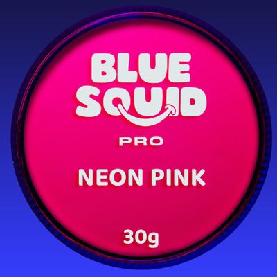 Blue Squid Face Paint Water Based Single Cake Professional Face Paint & Body Paint - Water Activated, Kids Adults Face Painting for Costume, Halloween Makeup, Cosplay - Neon Pink Face Paint 30g