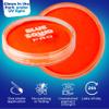 Blue Squid Face Paint Water Based Single Cake Professional Face Paint & Body Paint - Water Activated, Kids Adults Face Painting for Costume, Halloween Makeup, Cosplay - Neon Orange Face Paint 30g view 2