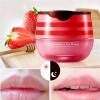 4Pcs Bee Lip Balm Honey Pot, Propolis Lip Mask Moisturizing Exfoliator Lip Wrinkle Prevention Dry and Cracked.(2 Pcs Honey &2 Pcs Strawberry) view 2