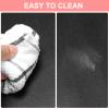 Makeup Mat for Vanity - Waterproof | Oil-Proof | Dust-Resistant | Soft and Comfortable Desk Protection, Ideal for Makeup Tables and Workbenches (15.7"X31.5", Black) view 4
