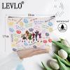 LEVLO Queen Cosmetic Makeup Bag Musical Theater Lover Gift Six Queen Musical Makeup Zipper Pouch Bag (Six Queen Full Bag) view 2