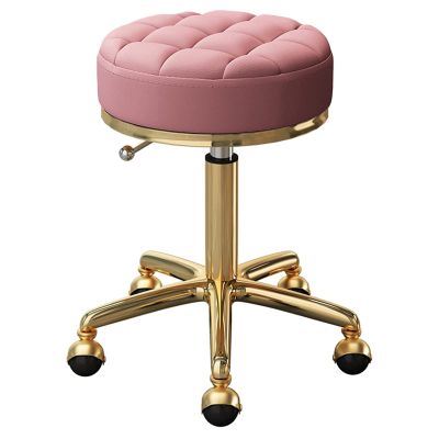 ZSCAL Rotating Stool 360Swivel Stool Chair Adjustable Work Stool,380lbs Capacity,Golden Spa Salon Lash Beauty Tattoo Pedicure Stool,White (Color : Pink, Size : Seat Height 17.7"~22.8")