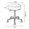ZSCAL Rotating Stool 360Swivel Stool Chair Adjustable Work Stool,380lbs Capacity,Golden Spa Salon Lash Beauty Tattoo Pedicure Stool,White (Color : Pink, Size : Seat Height 17.7"~22.8") view 3