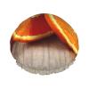 Orange Fruit Double Layer Waterproof Shower Cap - Women's Lightweight, Portable, Soft, Reusable Bath Accessory view 1