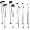 10Pieces Beadable Makeup Brushes Diy Makeup Comestic Brushes Beaded Brushes Kit for DIY Beaded Eyeshadow Brush (Beadable Makeup Brushes-10pieces=2Sets)-Silver view 1