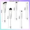 10Pieces Beadable Makeup Brushes Diy Makeup Comestic Brushes Beaded Brushes Kit for DIY Beaded Eyeshadow Brush (Beadable Makeup Brushes-10pieces=2Sets)-Silver view 2