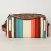 American Darling Toiletry Hand Tooled Saddle Blanket Fabric Genuine Leather Western Women Bag Handbag Purse | for Cute view 4