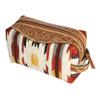 American Darling Toiletry Hand Tooled Saddle Blanket Fabric Genuine Leather Western Women Bag Handbag Purse | for Cute view 1