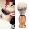 1Pc Brown Badger Hair Men's Shaving Brush Barber Salon Beard Cleaning Comfortable and Environmentally Shaving Brushes,Men's view 3