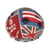 Double Layer Waterproof Shower Cap for Women - Lightweight, Portable, and Reusable Bath Accessory for Long Hair England Symbols view 1