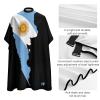 Argentina Map Flag Professional Hair Cutting Cape Apron Salon Haircut Barber Hairdressing with Snap Closure view 4