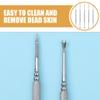 Beaupretty 5pcs Stainless Steel Finger Cuticle Cleaner Fork Pusher Nail Art Tools Manicure Pedicure Tools Dead Skin Remover Removal Tools for Unisex Adult view 3