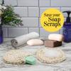 Natural Handwoven Sisal Loofah Body Scrubber - Organic Shower Sponge Made from Premium Agave Fibers - Arabic-Turkish Style with Bar Soap Pouch - Natural Body Scrubber for Men & Women (3-Pack) view 3