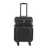 GDAE10 Makeup Train Case, Rolling Professional Soft Sided Makeup Case Trolley, Travel Cosmetic Organizer,Salon Barber Case Traveling Cart view 1
