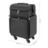 GDAE10 Makeup Train Case, Rolling Professional Soft Sided Makeup Case Trolley, Travel Cosmetic Organizer,Salon Barber Case Traveling Cart view 2