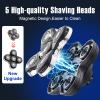 5 Blade Replacement Shaver heads compatible with Skull Shaver for Pitbull Gold PRO/Pitbull Platinum Pro Shaver Heads view 3