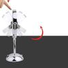 Led Makeup Mirror Double-Sided Makeup Mirror with and Magnification 10X Magnifying Mirror with Light Brightness Adjustable (Color : Silver) view 2