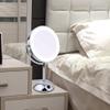 Led Makeup Mirror Double-Sided Makeup Mirror with and Magnification 10X Magnifying Mirror with Light Brightness Adjustable (Color : Silver) view 4