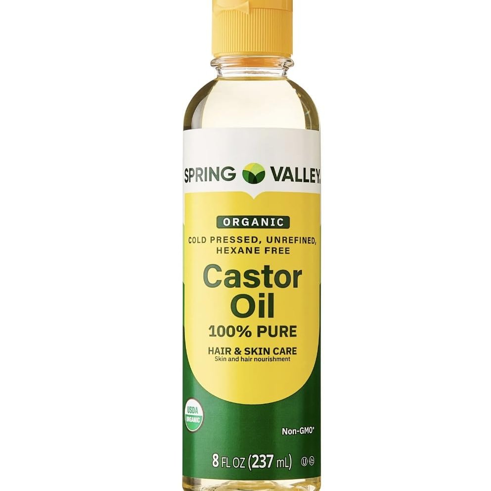 4 TOP CARE Cold-Pressed Castor Oil - Unrefined & Hexane-Free, Organic - For Hair and Skin - 8 fl oz