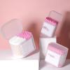 BALERP Disposable Cotton Swabs, Cotton Swabs, Home Boxed Round Head, Pointed Tip, Double Ended Cleaning Sanitary Napkins, Ear Plucking Cotton Swabs view 3