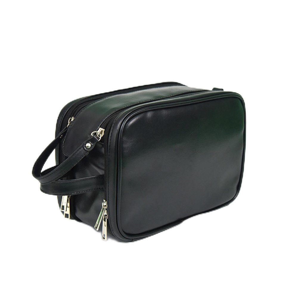 ERBON Storage bag, men's wash hook storage bag, travel waterproof folding cosmetic bag PU