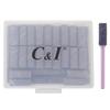 C & I Nail Drill Bits 50pcs Mini Sanding Bands & 1pc Mini Mandrel Acrylic Gel Nails Remove Fake Nails Shaping Cuticle & Nail Prep Function Nail Supplies for Nail Techs (150 Middle-M,Purple) view 1