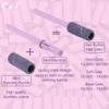 C & I Nail Drill Bits 50pcs Mini Sanding Bands & 1pc Mini Mandrel Acrylic Gel Nails Remove Fake Nails Shaping Cuticle & Nail Prep Function Nail Supplies for Nail Techs (150 Middle-M,Purple) view 3
