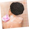 Beatifufu Double Shower Cap for Women Reusable Sleep Hat Hair Wrap Protects Hair While Cleaning Washing Face Doing Housework for Spa Salon and Home Use view 2