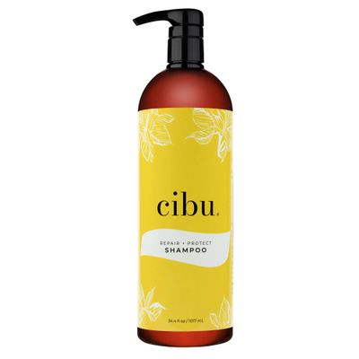 CIBU Repair + Protect Shampoo 30086 Restores Damaged Hair Protects From Breakage | Safe for Color-Treated Hair | Smooths & Strengthens | Sulfate-Free | Gentle for Daily Use | Refreshing Scent 1 Liter