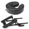 Master Massage Deluxe Adjustable Ergonomic Dream Face Cradle and Universal Face Cushion -Face Pillow Set - Massage Table-Massage Chair Headrest Platform Set (Black) view 1