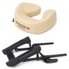 Master Massage Deluxe Adjustable Ergonomic Dream Face Cradle and Patented Ultra Plush Memory Foam Face Cushion Pillow -Face Pillow Set - Massage Table-Massage Chair Headrest Platform Set - (Cream) view 1
