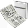 26 Pcs Manicure Set Stainless Steel Nail Clippers Cuticle Nipper Pedicure Care Tool Dead Skin Scissor Cleaning Grooming,White view 1