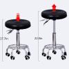 Heavy Duty Rolling Stool with Wheels Large Seat Capacity Height Adjustable for Medical Massage Salon Tattoo Lab Office Home (Red) view 2