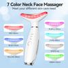 7 Color Neck Face Massager Tool, Facial Massager for Skin Care at Home, Face Sculpting Tool with Thermals, Vibration (White) view 2