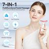 7 Color Neck Face Massager Tool, Facial Massager for Skin Care at Home, Face Sculpting Tool with Thermals, Vibration (White) view 3