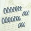 CEWEWP Silvery Glitter Press on Nails Medium Almond Shape Acrylic Fake Nails with Salon UV Finish Sparkling Gel Nails Press ons Glossy Flash Glue on Nails Medium False Nails with Designs for 24Pcs view 3