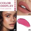 6 Pcs Nude Pink Brown Rose Red Purple Matte Lipstick Set for Women Long Lasting Waterproof Moisturizing Lipsticks for Older Women 24 Hours Lip Stick Lip Stain Makeup Gift Kit,Lip Makeup Vegan view 3