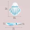 Bathtub Or Spa Bath Pillow Ergonomic Comfortable Pillow Can Be Washed and Quickly Dried Firmly Fixed with Suction Cup Blue view 2