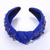 boderier Hanukkah Headband Blue Rhinestone Star of David Headband Crystal Jeweled Knotted Hanukkah Jewish Holiday Hair Accessories (Rhinestone Star of David) view 2