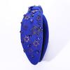 boderier Hanukkah Headband Blue Rhinestone Star of David Headband Crystal Jeweled Knotted Hanukkah Jewish Holiday Hair Accessories (Rhinestone Star of David) view 4