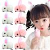10 PCS Cute Stuffed Bunny Hair Clips Elastic Plush Animal Rabbit Scrunchies Bunny Ponytail Holders Hair Band Hair Accessories for Women Girls view 1