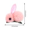 10 PCS Cute Stuffed Bunny Hair Clips Elastic Plush Animal Rabbit Scrunchies Bunny Ponytail Holders Hair Band Hair Accessories for Women Girls view 2