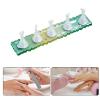 cdar Magnetic Nail Display Stand Fingernail Rest 1 Set Holder with Gradient Color Base Professional Diy Manicure Reusable Art Practice Green B view 2
