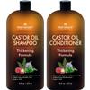 Castor Oil Shampoo and Conditioner - An Anti Hair Loss Set Thickening formula For Hair Regrowth, Anti Thinning Sulfate Free For Men & Women Anti Dandruff Treatment - 16 oz view 1