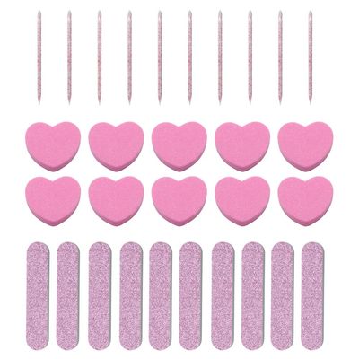 10pcs Professional Nail Files Buffers Nail Files Double Sided Small Pink Nail Files Nail Buffer Block Nail Sticks for Nail Art