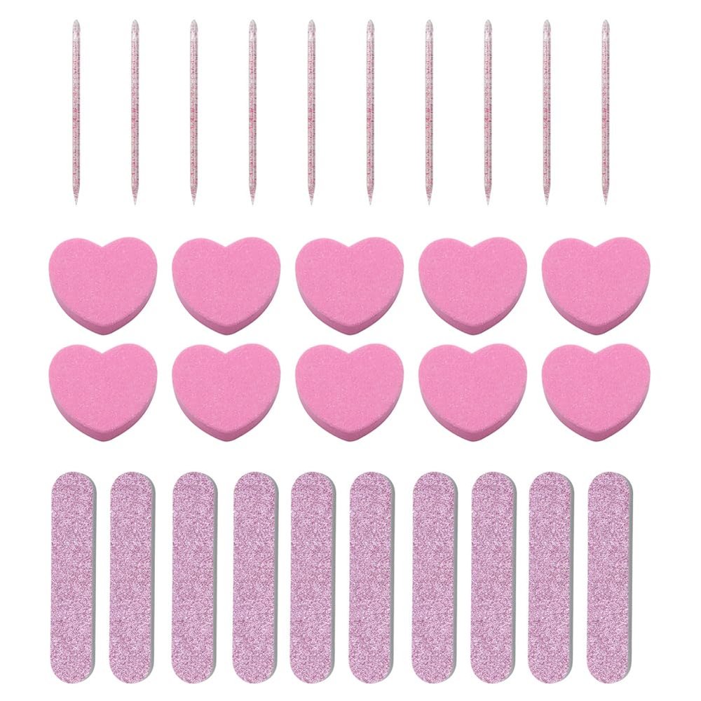 10pcs Professional Nail Files Buffers Nail Files Double Sided Small Pink Nail Files Nail Buffer Block Nail Sticks for Nail Art