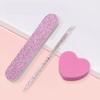 10pcs Professional Nail Files Buffers Nail Files Double Sided Small Pink Nail Files Nail Buffer Block Nail Sticks for Nail Art view 3