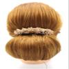 Thai Hair Comb, Hair Comb - 3.5 x 4 Inch, Brown Gold, Bone or Horn, Manual, Adults, Wedding & Evening Occasions, Ornamented along the top of the heading with Stone & Crystal view 3